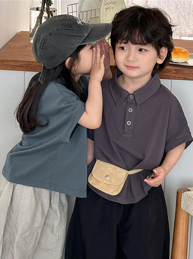 KR125 - Áo Polo tay liền dáng thụng