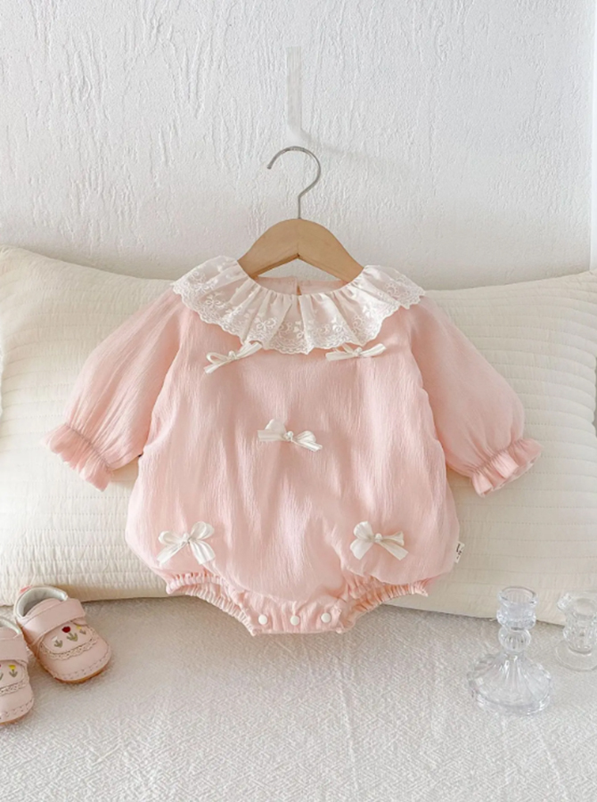 NB005 - Romper tiểu thư tay dài